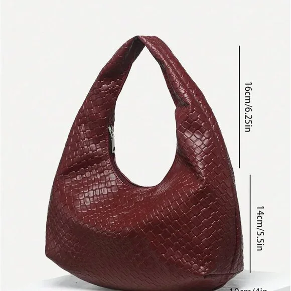 Women's Leather Tote Shoulder Handbag Top Handle Hobo Bag Elegant Stylish - Picture 6 of 7